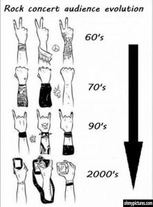 rock concert audience